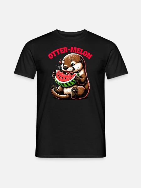 Otter Wortspiel Lustiger Tierhumor Sarkasmus - Männer T-Shirt - Schwarz