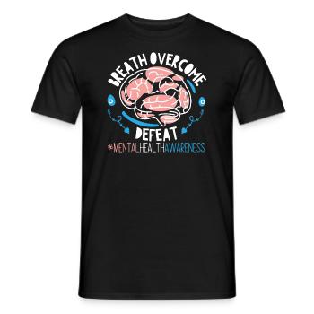 Mental Health Awareness - Men's T-Shirt - black - Front - AI Model Male 178 light (178cm)