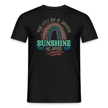 Ihr Kleiner Sarkastischer Sonnenstrahl Ist Da - Männer T-Shirt - Schwarz - Vorne - AI Model Male 178 light (178cm)