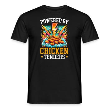 Chicken Fast Food Lover Hähnchen - Männer T-Shirt - Schwarz - Vorne - AI Model Male 178 light (178cm)