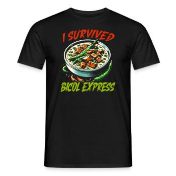 Philippinisches Essen Pinoy Food Philippines Bicol - Männer T-Shirt - Schwarz - Vorne - AI Model Male 178 light (178cm)