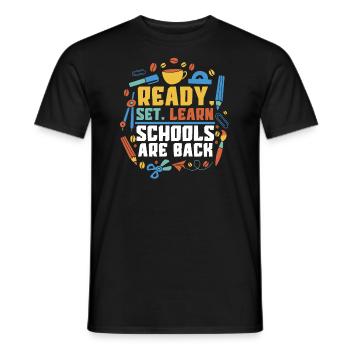 Zurück Zur Schule Kleidung Bildung Lehrer Schüler - Männer T-Shirt - Schwarz - Vorne - AI Model Male 178 light (178cm)