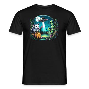 Lustige Opossum-wildtier-tierliebhaber-müllkatze - Männer T-Shirt - Schwarz - Vorne - AI Model Male 178 light (178cm)