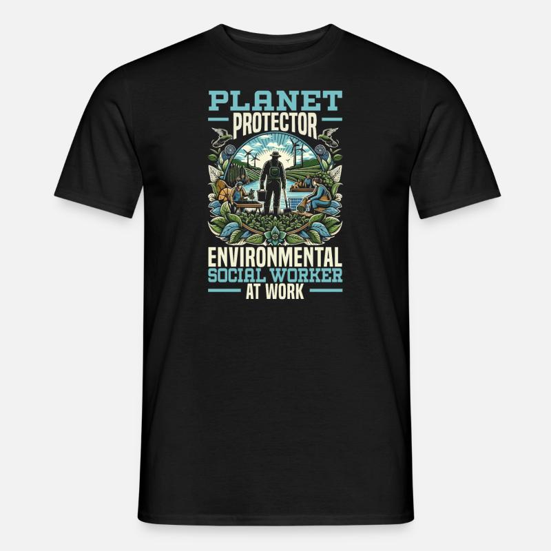 Sozialarbeiter Beruf Beruf Sozial - Männer T-Shirt - Schwarz