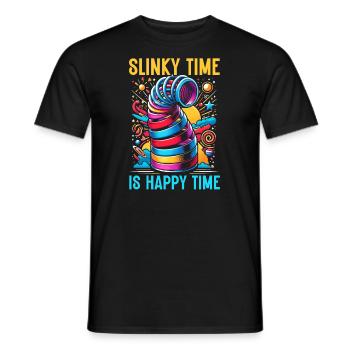 Slinky Stair Runner Hyperspring 90s - Men's T-Shirt - black - Front - AI Model Male 178 light (178cm)