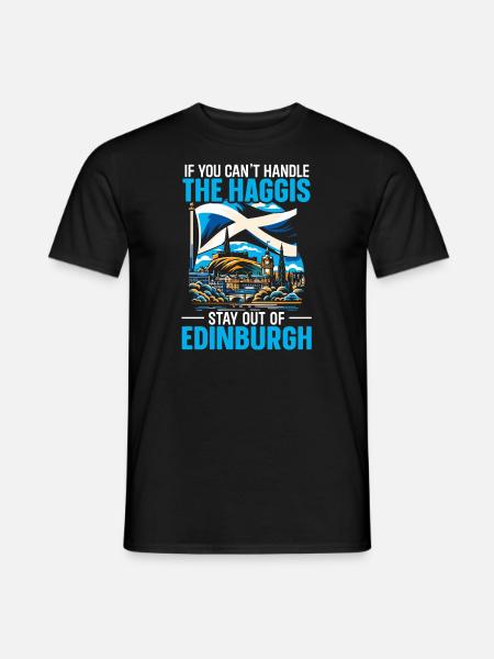 Edinburgh, Scotland, United Kingdom - Men's T-Shirt - black