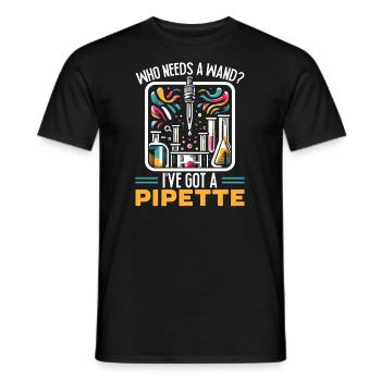 Lustiger Laborant Biotechnologe Biologe - Männer T-Shirt - Schwarz - Vorne - AI Model Male 178 light (178cm)