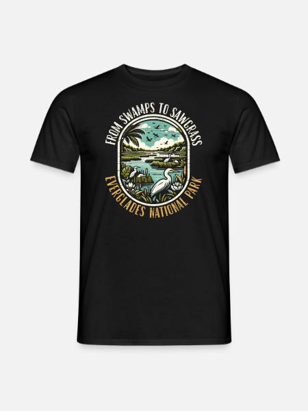 Parc national des Everglades Outdoor Tours États-Unis - T-shirt homme - noir