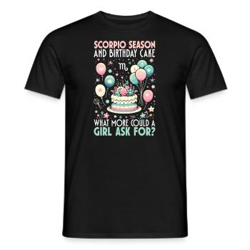 Joyeux anniversaire, Fête de Noël, - T-shirt homme - noir - Devant - AI Model Male 178 light (178cm)