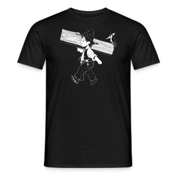 Zimmermann - Männer T-Shirt - Schwarz - Vorne - AI Model Male 178 light (178cm)