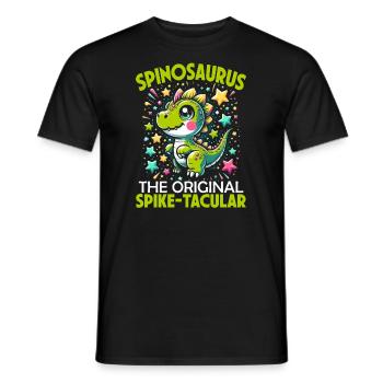 Dinosaur lover, dino fan - Men's T-Shirt - black - Front - AI Model Male 178 light (178cm)