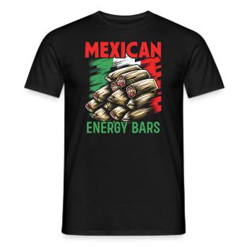 Mesoamerican dish tamales, Mexican - Men's T-Shirt - black - Front - AI Model Male 178 light (178cm)