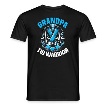 Diabetes awareness T1d diabetic type 1 diabetes - Men's T-Shirt - black - Front - AI Model Male 178 light (178cm)