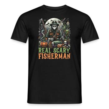 Lustiges Halloween-kostüm Für Fischer - Männer T-Shirt - Schwarz - Vorne - AI Model Male 178 light (178cm)