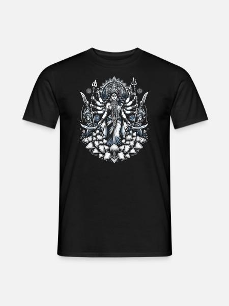 Navratri Und Dussehra Göttin Durga Puja Hindu - Männer T-Shirt - Schwarz