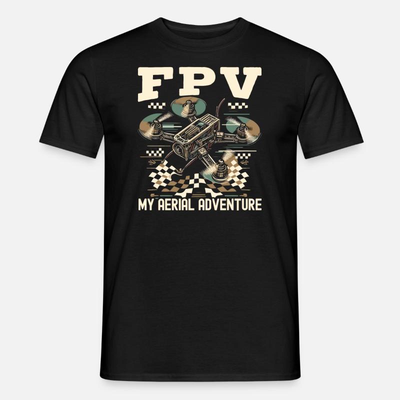 fpv drone pilot - Men’s T-shirt - black
