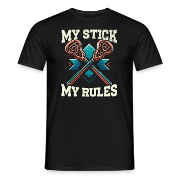 Lacrosse-spieler Lax Coach Sport Lacrosse-torwart - Männer T-Shirt - Schwarz - Vorne - AI Model Male 178 light (178cm)