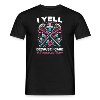 Lacrosse Spieler Lax Coach Sport Lacrosse Torwart - Männer T-Shirt - Schwarz - Vorne - AI Model Male 178 light (178cm)