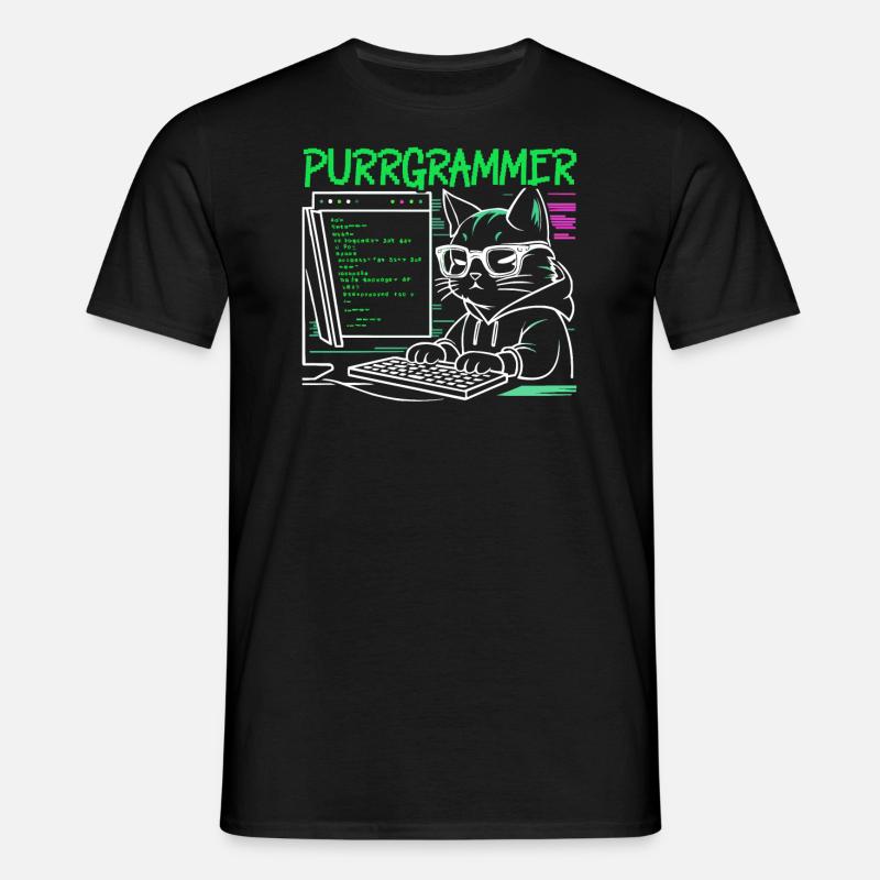 Funny Programmer Programmer - Men's T-Shirt - black
