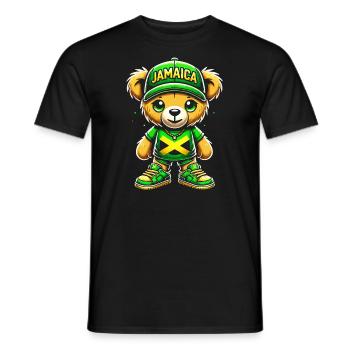 Nationalité du pays battant pavillon de la Jamaïque, I - T-shirt homme - noir - Devant - AI Model Male 178 light (178cm)
