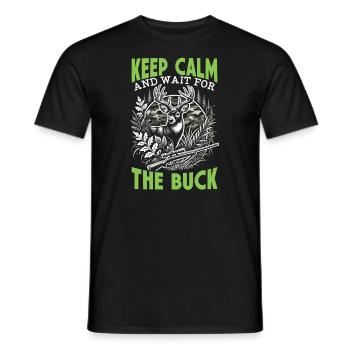 Saison de chasse au cerf Chasseurs de cerfs Chasseurs d’animaux - T-shirt homme - noir - Devant - AI Model Male 178 light (178cm)