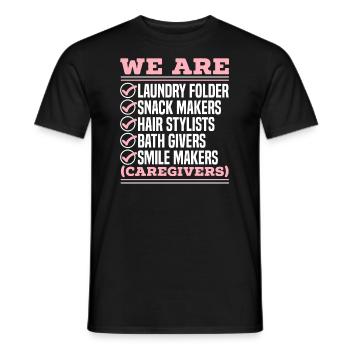 Fakten Pflege, Krankenpflege, Pflegekraft - Männer T-Shirt - Schwarz - Vorne - AI Model Male 178 light (178cm)