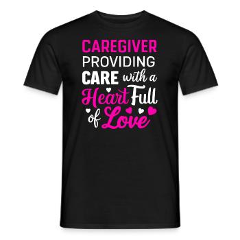 In My Caregiver Era Caregiving Nursing Caregiver - Männer T-Shirt - Schwarz - Vorne - AI Model Male 178 light (178cm)