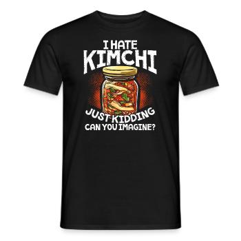 Kimchi Snacks Südkoreanisches köstliches Essen - Männer T-Shirt - Schwarz - Vorne - AI Model Male 178 light (178cm)