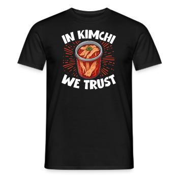 Kimchi-Enthusiast – Liebhaber koreanischer Speisen - Männer T-Shirt - Schwarz - Vorne - AI Model Male 178 light (178cm)