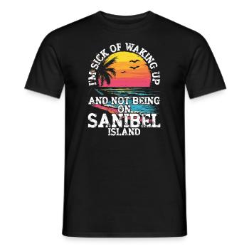 Sanibel Island Souvenirs – Sommerurlaub in Florida - Männer T-Shirt - Schwarz - Vorne - AI Model Male 178 light (178cm)