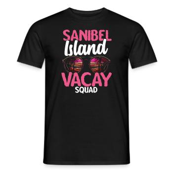 Sanibel Island Strand – Sommerferien in Florida - Männer T-Shirt - Schwarz - Vorne - AI Model Male 178 light (178cm)