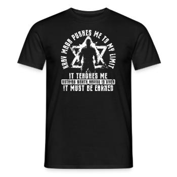 Martial Arts Fighter Self Defense Krav Maga - Men's T-Shirt - black - Front - AI Model Male 178 light (178cm)