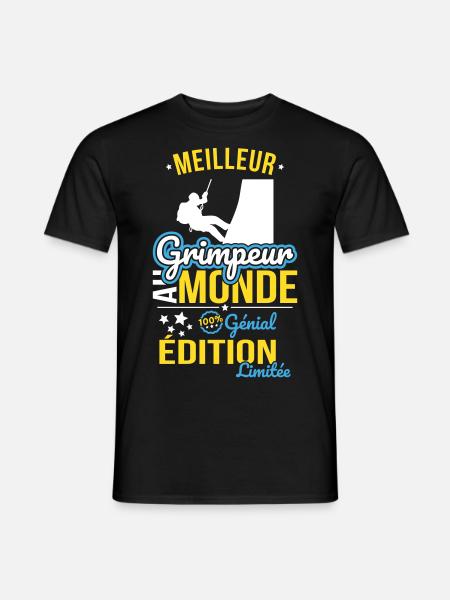 Best Climber in the World - 100% Awesome - Men's T-Shirt - black