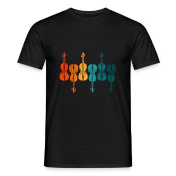 Violin Violin Classical Music - Men's T-Shirt - black - Front - AI Model Male 178 light (178cm)