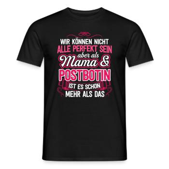 POSTBOTIN - Mama - Männer T-Shirt - Schwarz - Vorne - AI Model Male 178 light (178cm)