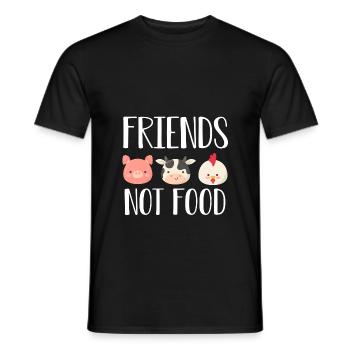 Vegan animal welfare - Men's T-Shirt - black - Front - AI Model Male 178 light (178cm)