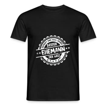 Bester Ehemann Ehe Mann Geschenk - Männer T-Shirt - Schwarz - Vorne - AI Model Male 178 light (178cm)