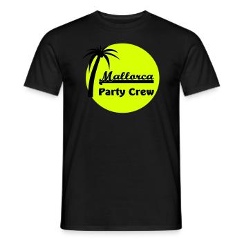 Mallorca Party Crew T-Shirts - Männer T-Shirt - Schwarz - Vorne - AI Model Male 178 light (178cm)