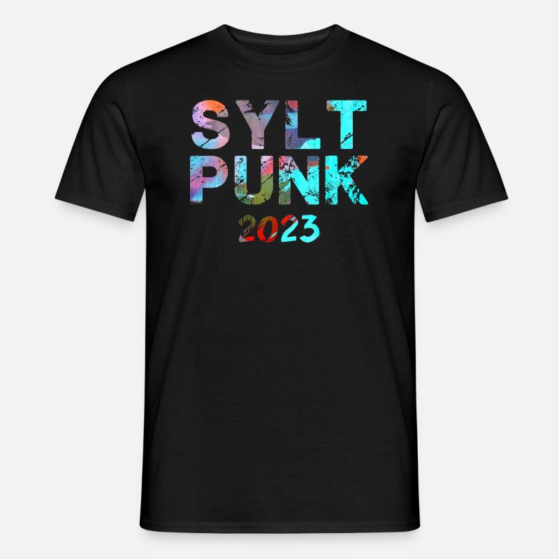 sylt punksylt punk,punk,punks,sylt,graffiti - Männer T-Shirt - Schwarz