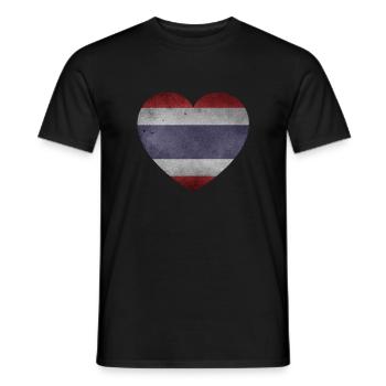 Coeur de Thaïlande - T-shirt homme - noir - Devant - AI Model Male 178 light (178cm)
