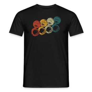 Retro Sousaphone Marching Band Brass Instrument - Men's T-Shirt - black - Front - AI Model Male 178 light (178cm)
