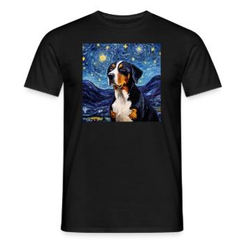 Grand Bouvier Suisse - T-shirt homme - noir - Devant - AI Model Male 178 light (178cm)