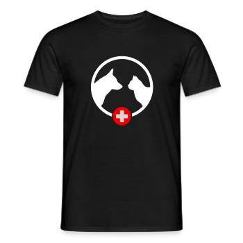 Tierarzt - Männer T-Shirt - Schwarz - Vorne - AI Model Male 178 light (178cm)