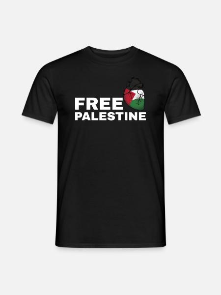 Free Palestine - Männer T-Shirt - Schwarz