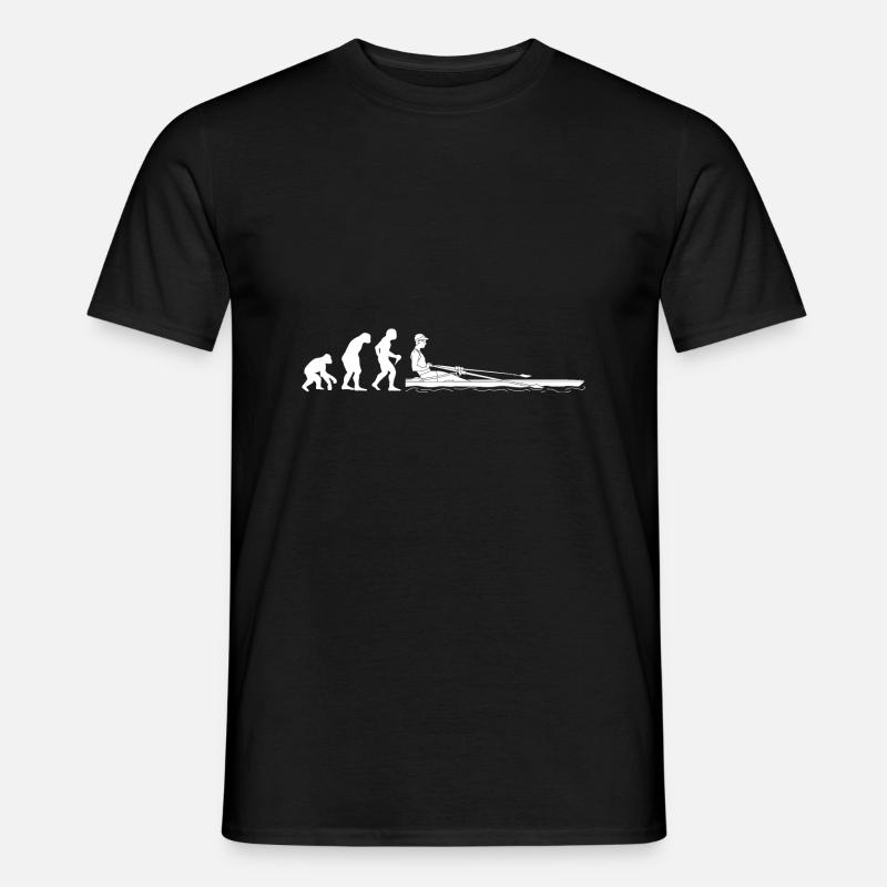 Evolution Rameurs Développement d’un aviron - T-shirt homme - noir