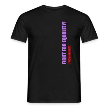 Les droits des femmes sont des droits de l’homme - T-shirt homme - noir - Devant - AI Model Male 178 light (178cm)