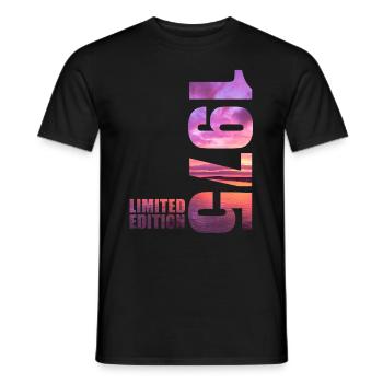 1975 Édition limitée - T-shirt homme - noir - Devant - AI Model Male 178 light (178cm)
