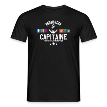 Capitaine Noirmoutier - T-shirt homme - noir - Devant - AI Model Male 178 light (178cm)