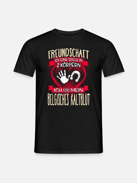 BELGISCHES-KALTBLUT - 3 - Männer T-Shirt - Schwarz