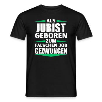 L’avocat a décroché le mauvais emploi - T-shirt homme - noir - Devant - AI Model Male 178 light (178cm)